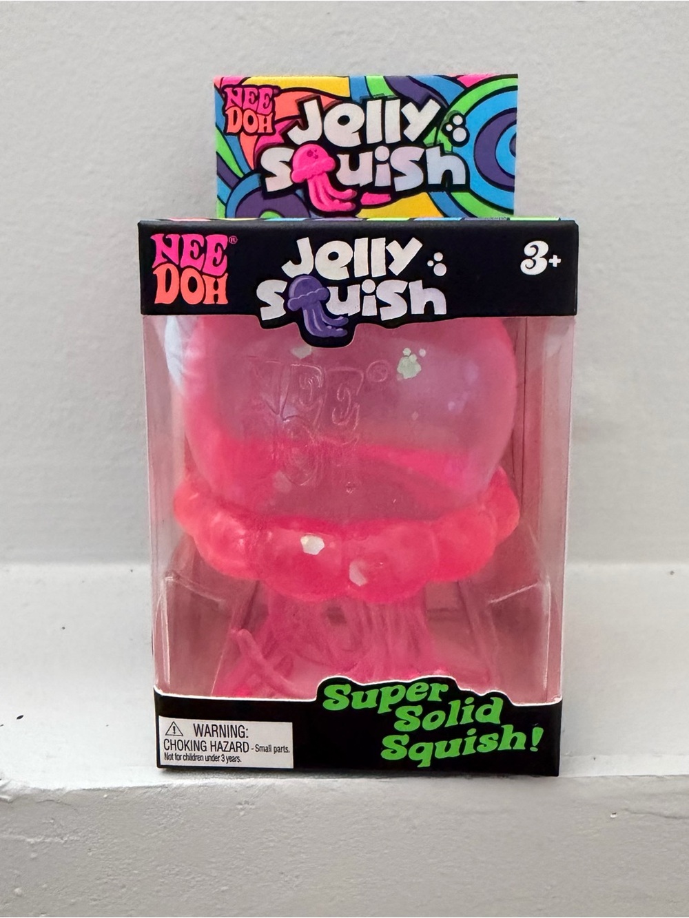 NeeDoh Jolly Squish Pink Super Solid Squish